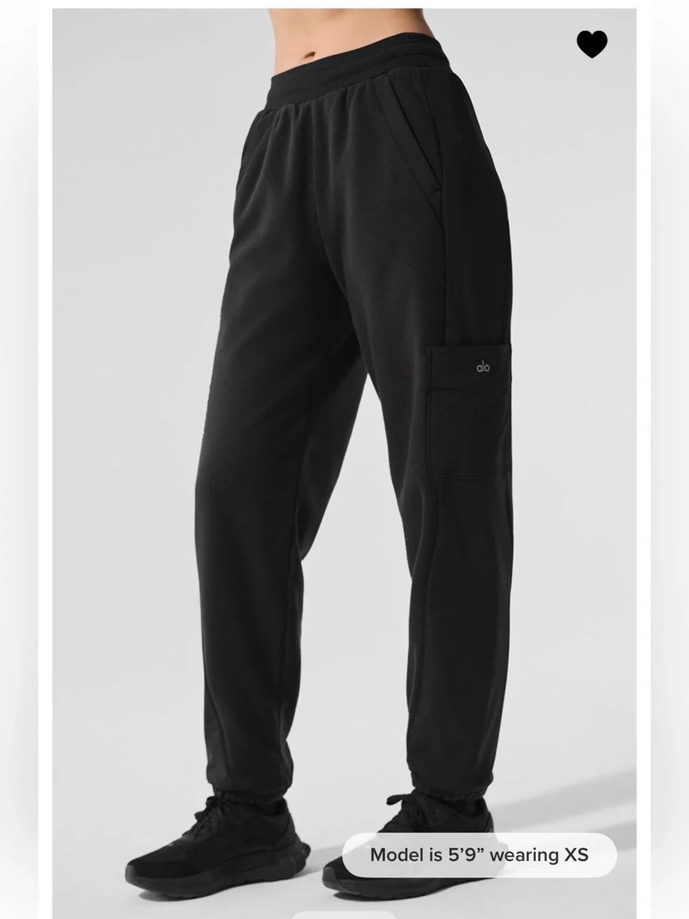 Alo yoga Polar Fleece Wintry Mix Pant - Black